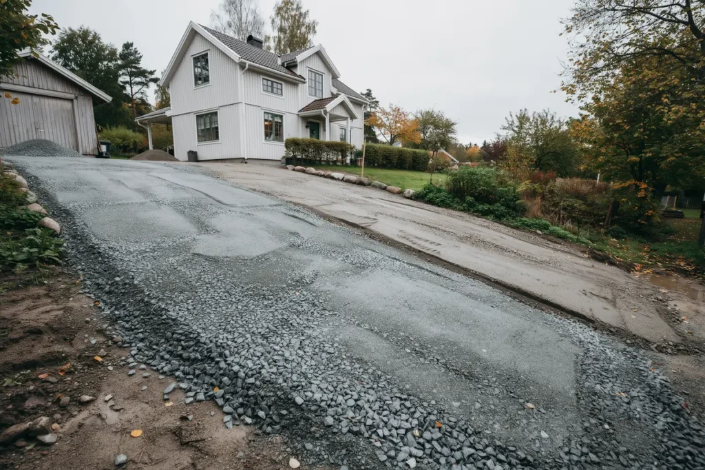 grusa uppfarten r tt val av grus underarbete och sk tsel f r mindre sp r och b ttre h llbarhet