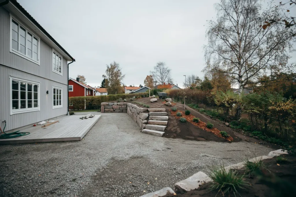 planera tomten smart s l ser du niv skillnader med sl nt trappa eller terrassering