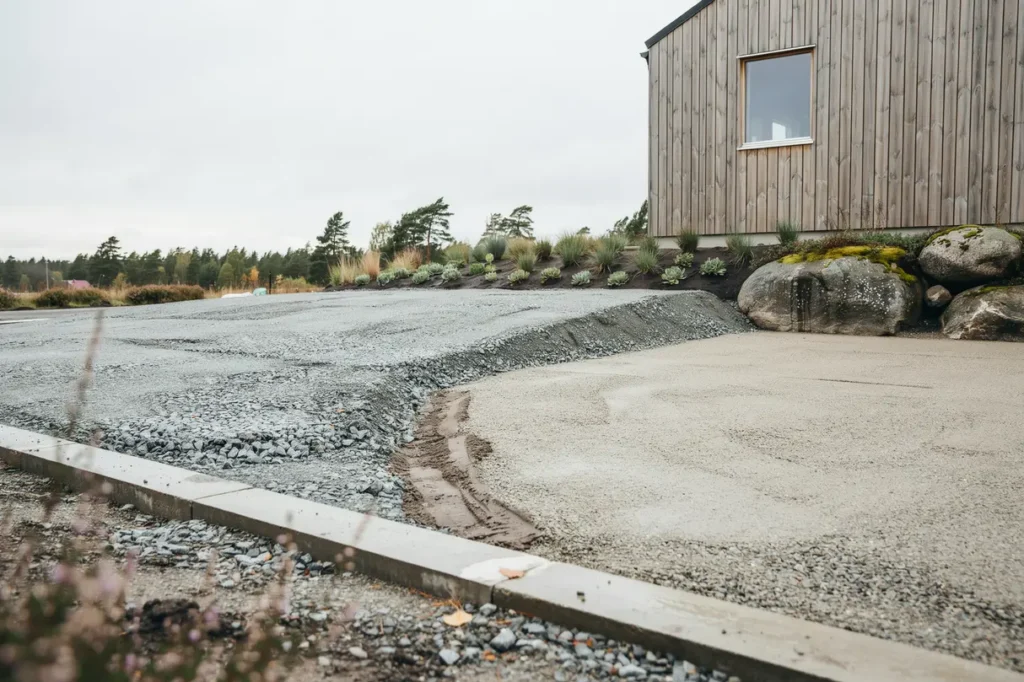 s anl gger du en h llbar parkeringsyta p tomten b rlager lutning och materialval f r villa gare