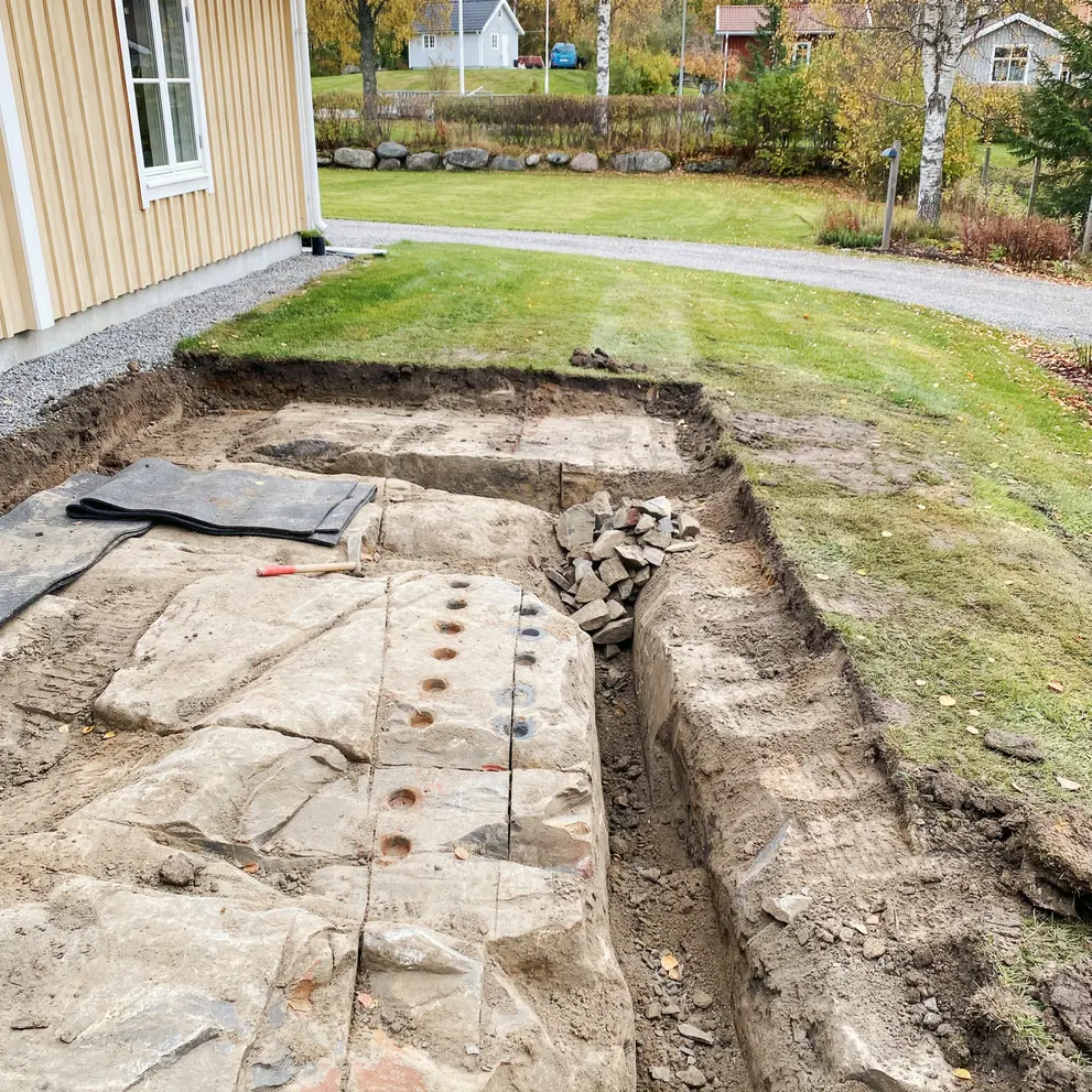 stensprackning bergsprangning upplands bro kungsangen balsta